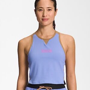 The North Face Women’s Trailwear QTM Bra Tank - Logo Racerback Tank Top Shirt